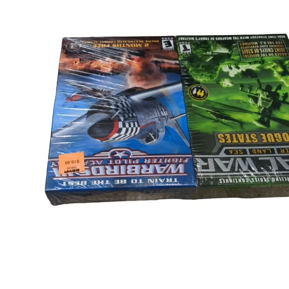 New sealed 3 pack PC CD-ROM Disc games vintage software 2002 Risk II Real Wars